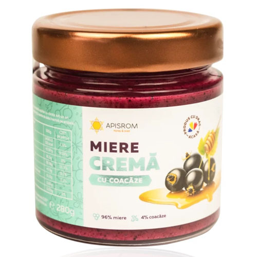 Miere crema cu coacaze 280g, Apisrom